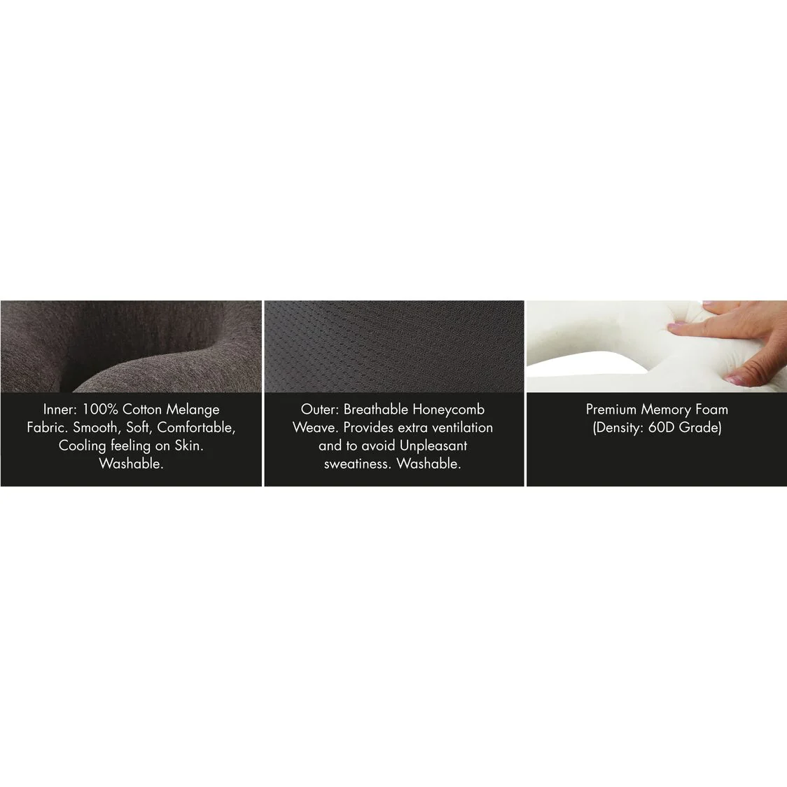 Travel Joy Sushi Travel Pillow - Black Onyx - Image 3