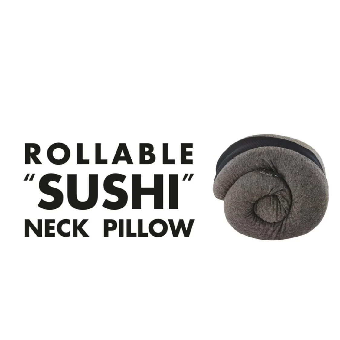 Travel Joy Sushi Travel Pillow - Black Onyx - Image 4