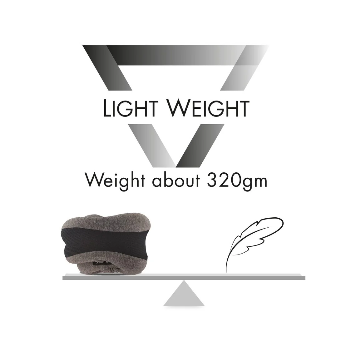 Travel Joy Sushi Travel Pillow - Black Onyx - Image 5