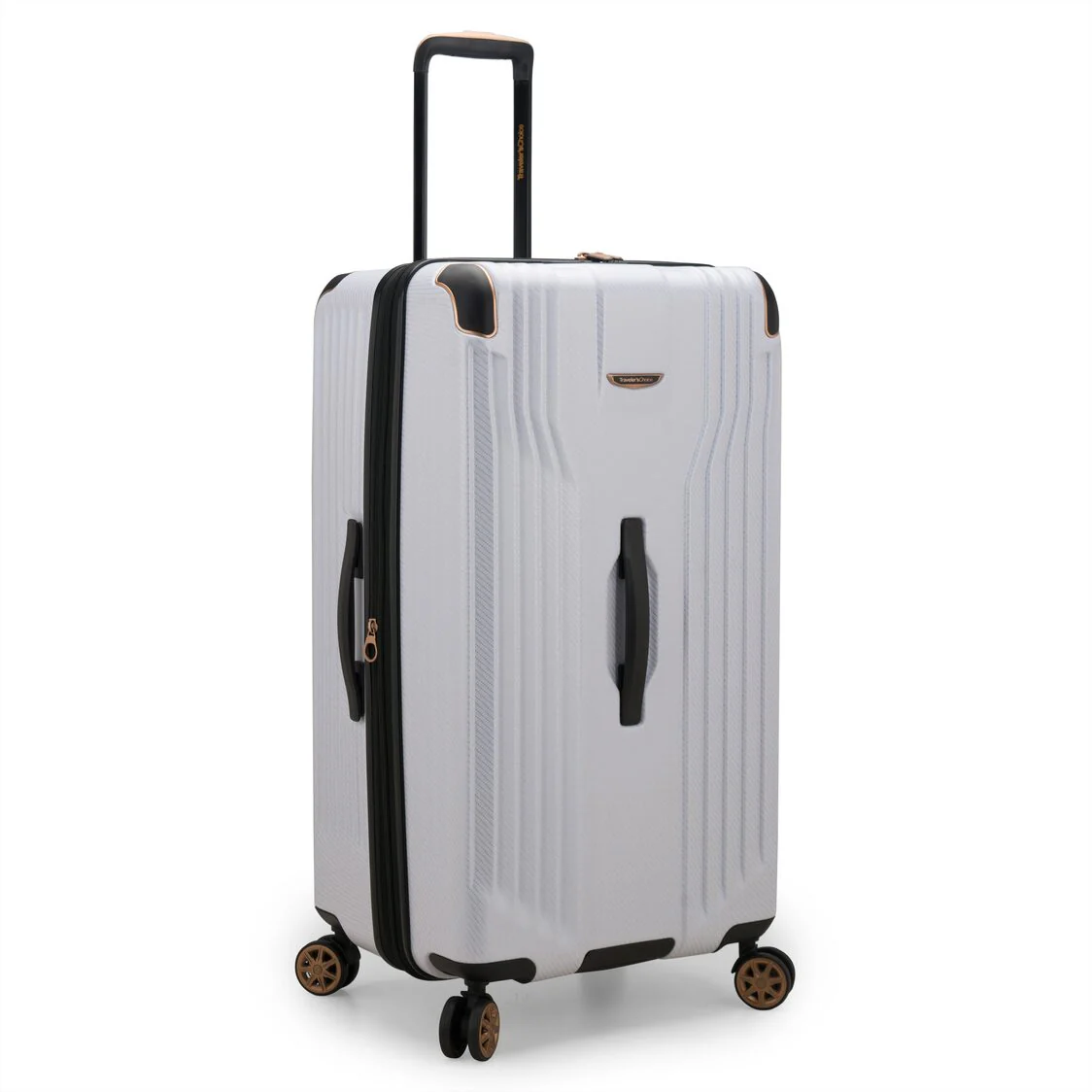 Traveler's Choice 30 White Trunk Spinner Luggage - Image 3