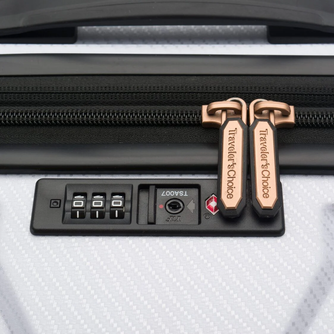 Traveler's Choice 30 White Trunk Spinner Luggage - Image 4