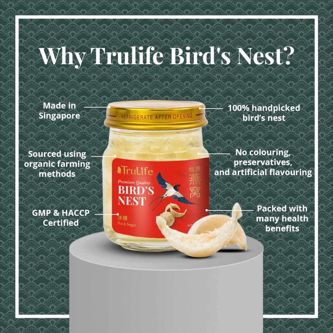 TruLife Bird's Nest With American Ginseng & Rock Sugar 6s (70gx6) - Image 3