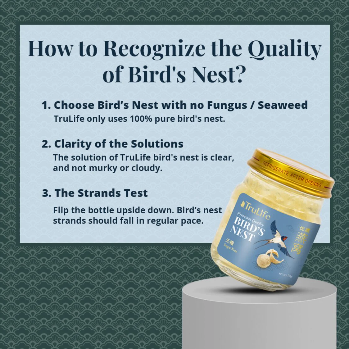 TruLife Premium Bird's Nest with Manuka Honey 6x70g - Image 3