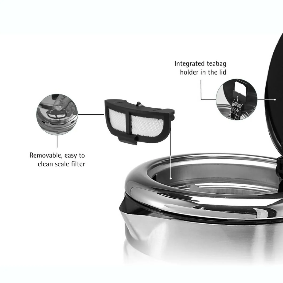 WMF KITCHENminis Glass Kettle Vario 1L (04-1318-8811) - Image 4